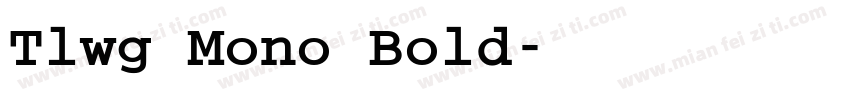 Tlwg Mono Bold字体转换